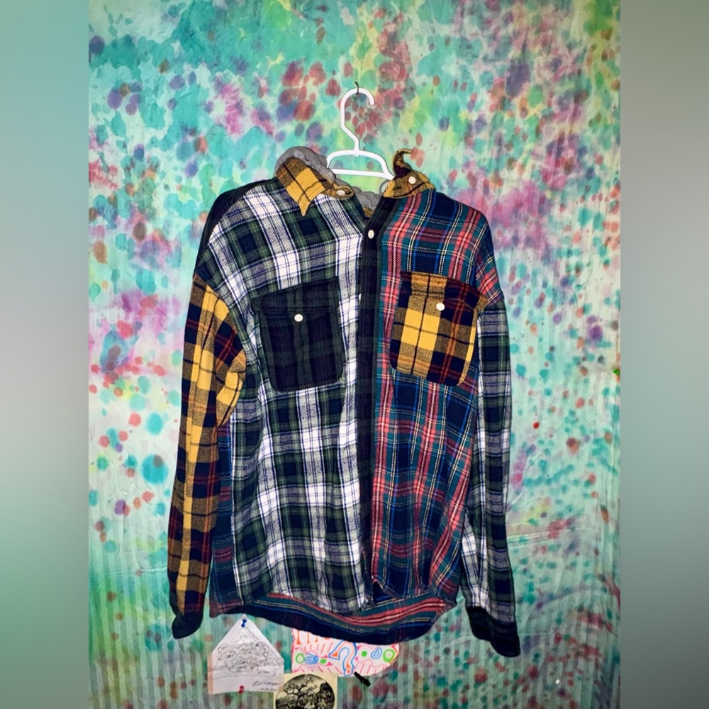 Multicolor Plaid Button-Up Shirt